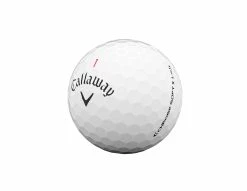 Callaway Chrome Soft X LS Golf Balls | White -Golf Clothing Sales Shop CSX LS Golf Ball 2021 White Quarter View
