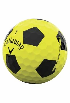 Callaway Chrome Soft Truvis Golf Balls | Yellow/Black -Golf Clothing Sales Shop Callaway Chrome Soft Truvis Golf Balls Yellow 154
