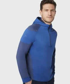 Callaway Mixed Media 1/4 Zip Golf Hoodie CGKFC056 -Golf Clothing Sales Shop Callaway Mixed Media 1 4 Zip Golf Hoodie CGKFC056 3
