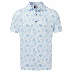 Footjoy Vintage Floral Print Lisle Golf Shirt 87963