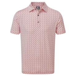 FootJoy Leaping Dolphins Print Lisle Golf Shirt 88352