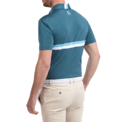 FootJoy Double Chest Band Pique Golf Polo Shirt 88391 -Golf Clothing Sales Shop FJ 88391 03