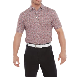 FootJoy Confetti Print Golf Polo Shirt 80089 -Golf Clothing Sales Shop FootJoy Confetti Print Golf Polo Shirt 80089 3