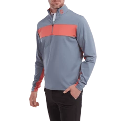 FootJoy Engineered Chest Stripe Chill-Out Golf Pullover 88427 -Golf Clothing Sales Shop FootJoy Engineered Chest Stripe Chill Out Golf Pullover 0