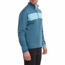 FootJoy Engineered Chest Stripe Chill-Out Golf Pullover 88428 -Golf Clothing Sales Shop FootJoy Engineered Chest Stripe Chill Out Golf Pullover 8