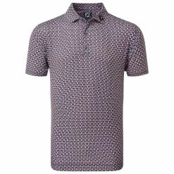 FootJoy Half Moon Geo Print Golf Polo Shirt 80012