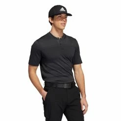 Adidas Statement Seamless Primeknit Golf Polo Shirt H61758 -Golf Clothing Sales Shop H61758 7 APPAREL OnModel WalkingView white