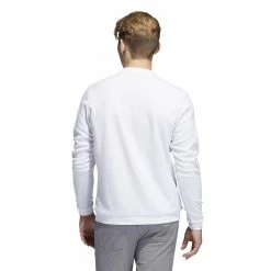 Adidas Core Crew Neck Golf Pullover HF9133 -Golf Clothing Sales Shop HF9133 5 APPAREL OnModel BackView white