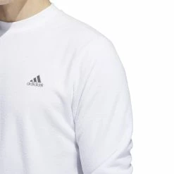 Adidas Core Crew Neck Golf Pullover HF9133 -Golf Clothing Sales Shop HF9133 7 APPAREL OnModel DetailView1 white