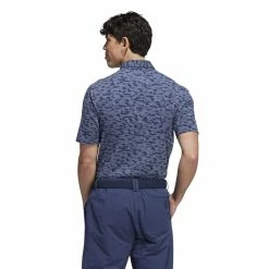 Adidas Go-To Camo Golf Polo Shirt HM7394 -Golf Clothing Sales Shop HM7394 5 APPAREL OnModel BackView white