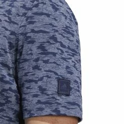 Adidas Go-To Camo Golf Polo Shirt HM7394 -Golf Clothing Sales Shop HM7394 7 APPAREL OnModel DetailView1 white