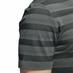 Adidas Stripe Primegreen Golf Polo Shirt HN0631 -Golf Clothing Sales Shop HN0631 8 APPAREL OnModel DetailView2 white