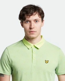 Lyle & Scott Jacquard Golf Polo Shirt SP1562G -Golf Clothing Sales Shop Lyle Scott Jacquard Golf Polo Shirt SP1562G 13