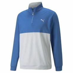 Puma Gamer Colour Block 1/4 Zip Golf Top 532985