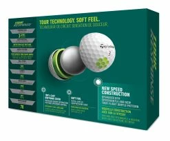 TaylorMade Tour Response Golf Balls | White 5 TaylorMade Tour Response Golf Balls | White -Golf Clothing Sales Shop TM22BAL TA505 N7638401 TourResponse WHT GLB dz Tray v3