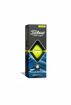 Titleist 2021 Tour Speed Golf Balls | Yellow -Golf Clothing Sales Shop Titleist Tour Speed Golf Balls Yellow 74