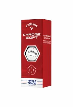 Callaway Chrome Soft Triple Track Golf Balls | White -Golf Clothing Sales Shop callaway chrome soft triple track golf balls white 3