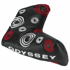Odyssey Swirl Golf Putter Headcovers -Golf Clothing Sales Shop odysseyswirlblackbladeputtercover1